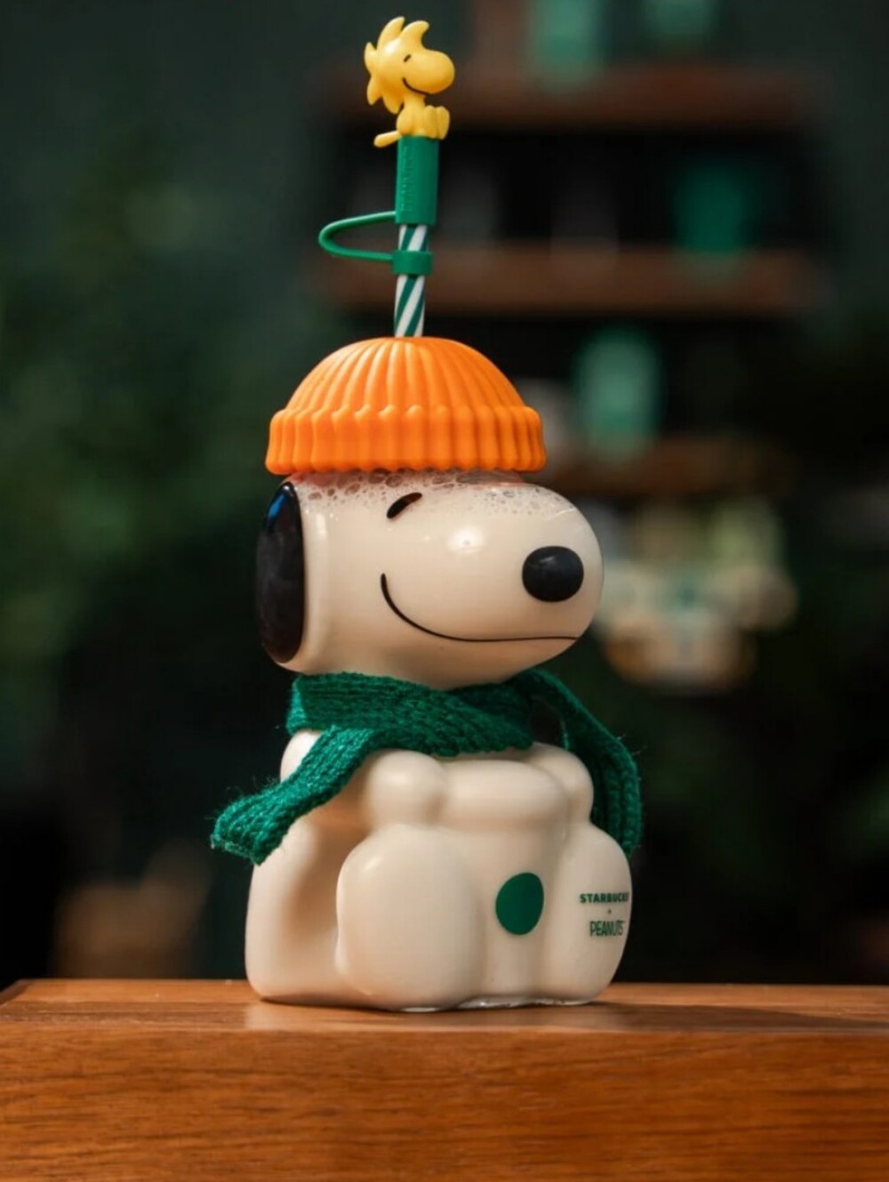 Peanuts + Starbucks Cold Glass Snoopy Cup